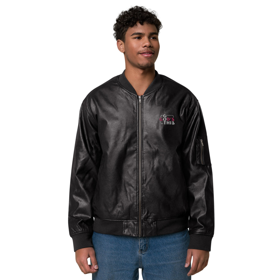 GGT-Leather Bomber Jacket